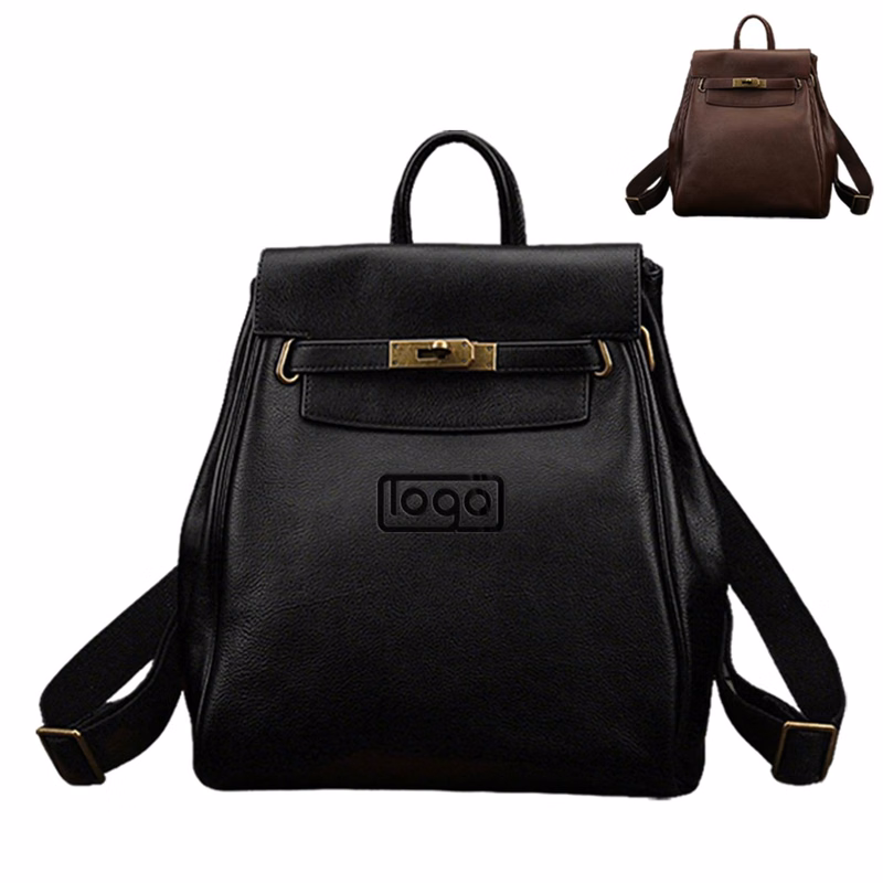 Women Large Capacity Genuine Leather Backpack