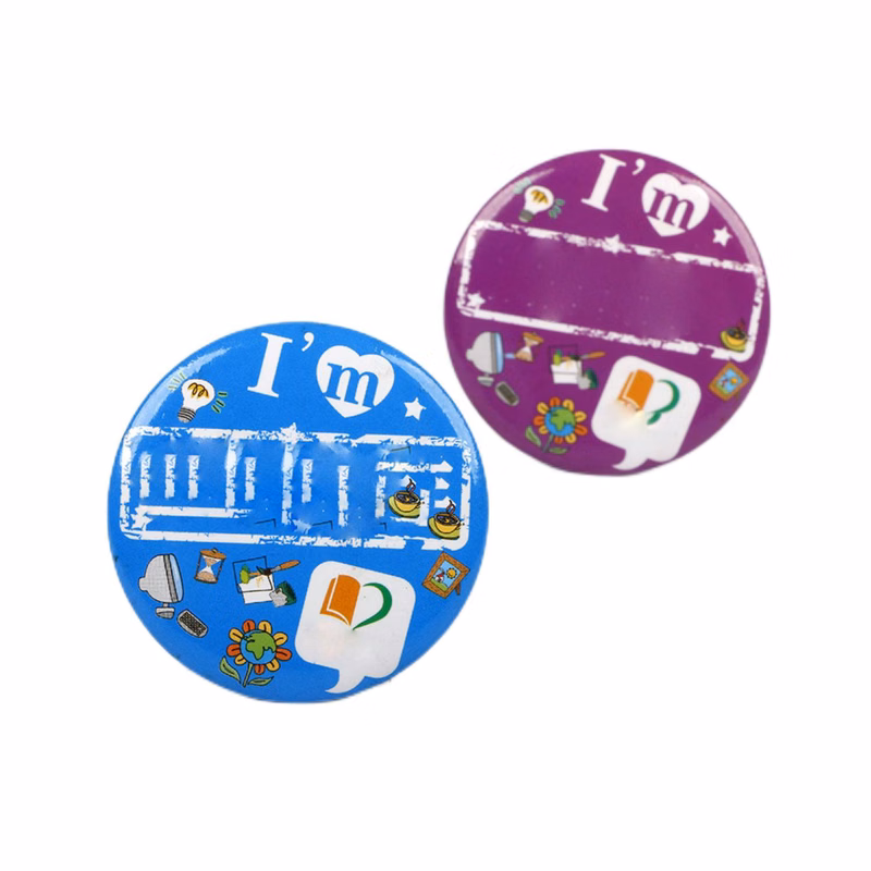 1.73" Round Tin Badge