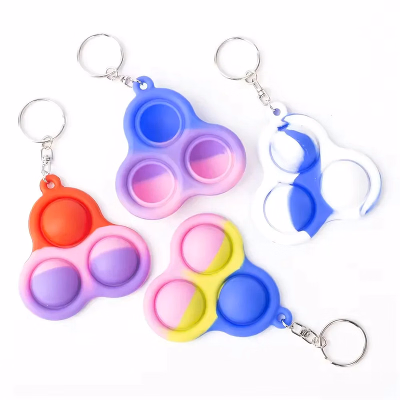 Unzip UFO Push Pop Bubble Keychain