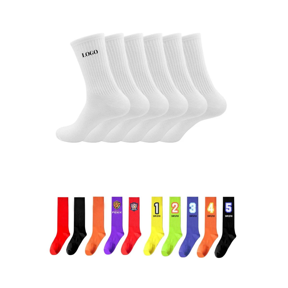 Logoed Cotton Socks 1