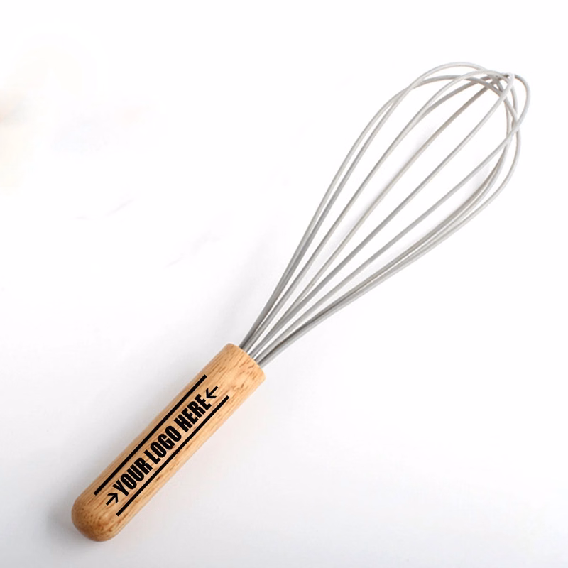 Silicone Whisk With Wood Handle