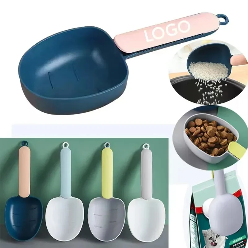 2 in 1 Pet Food Spoon With Sealing Clip 1