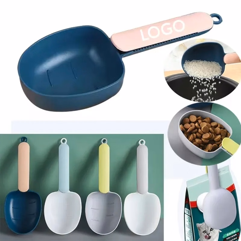 2 in 1 Pet Food Spoon With Sealing Clip