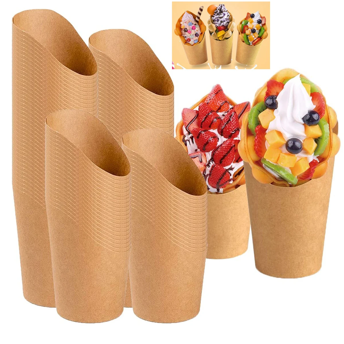 14 OZ Disposable French Fries Cup 1