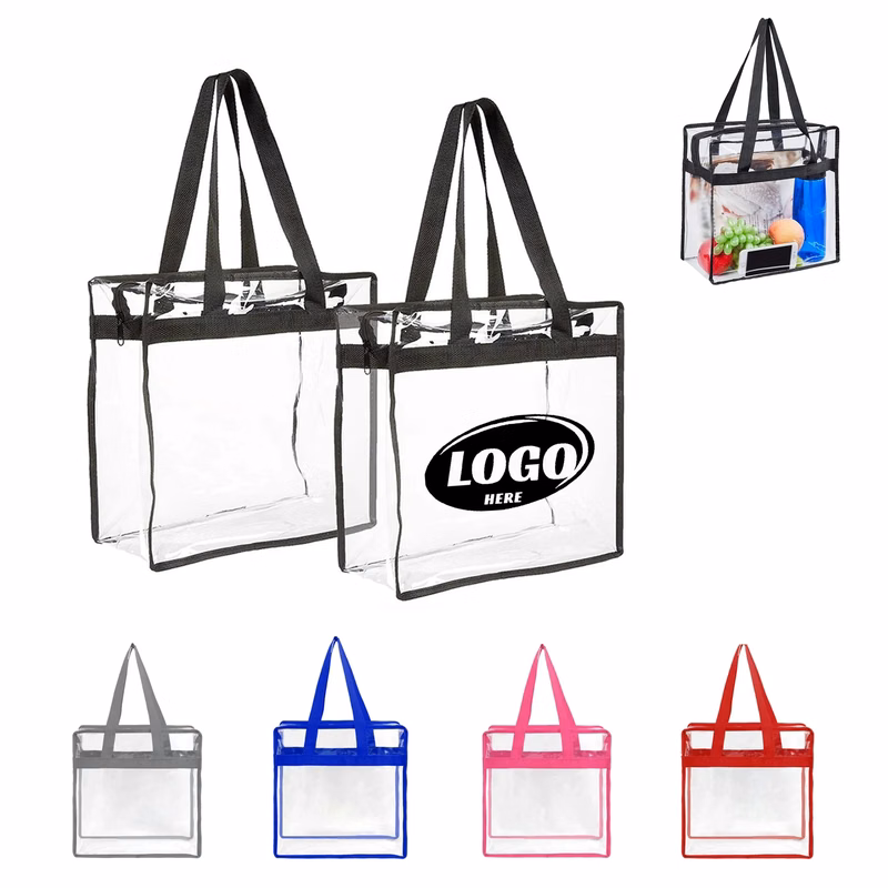 Clear Tote Bag With Zipper