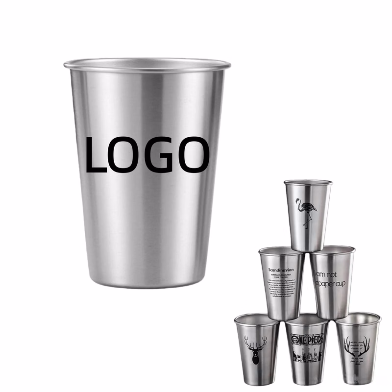 11 OZ Stainless Steel Tumbler Single Wall Cup for Beer Juice