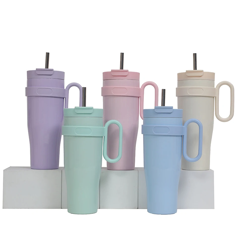 40oz Stainless Steel Handle Cup 1