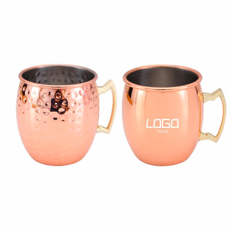 18 Oz. Polished Copper Plated Stainless Steel Moscow Mule Mug