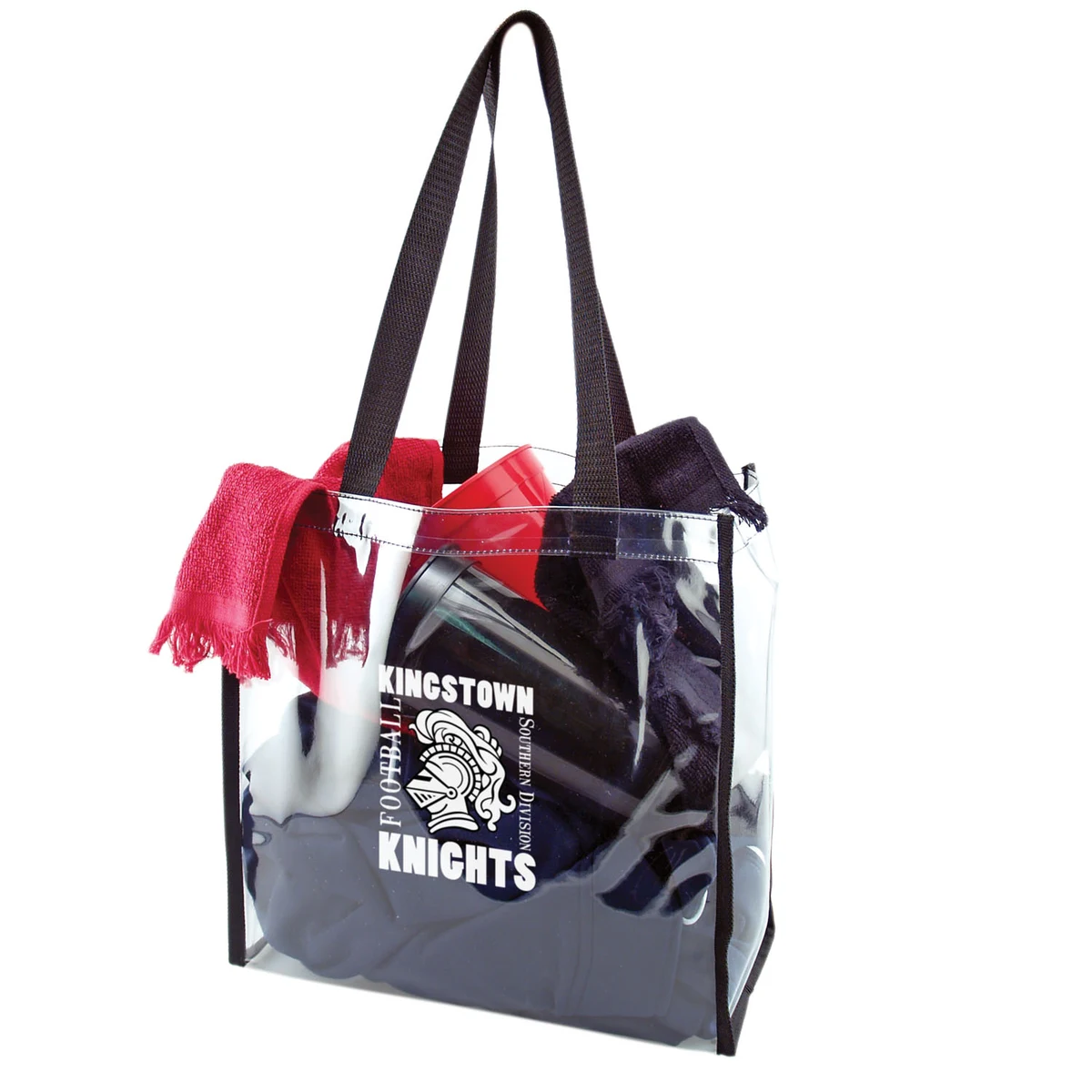 Clear Stadium Tote Bag (12"x12"x6") 1