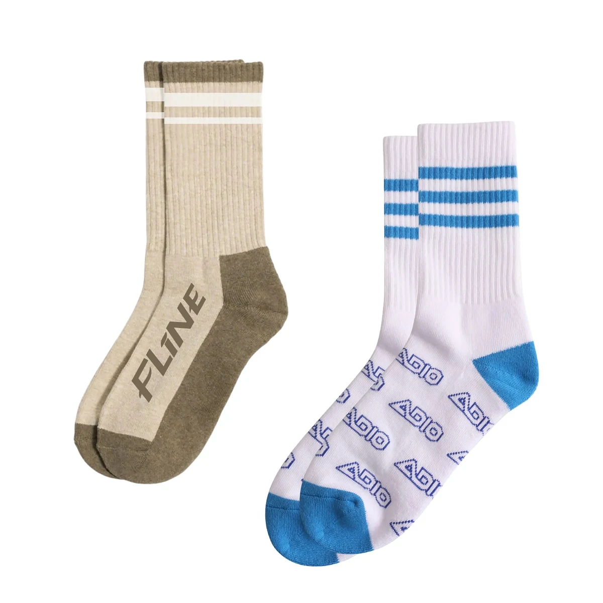 Crew Woven Sport Socks - With Towel bottom 1