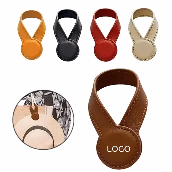 PU Leather Hat Clip Holder