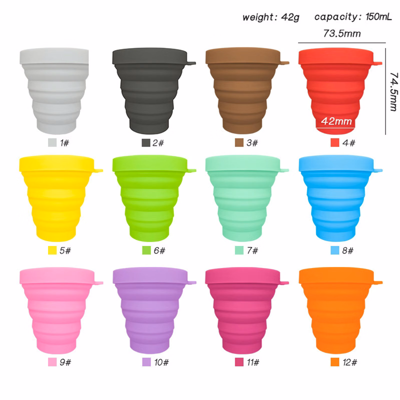 Retractable Environmentally Friendly Silicone Cup