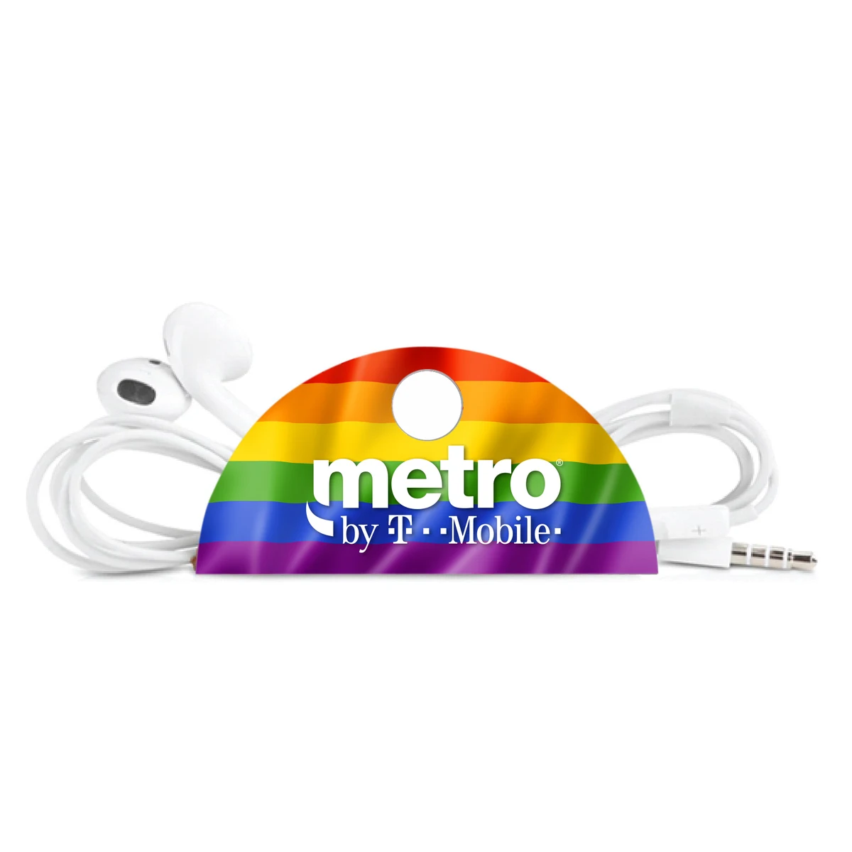 Rainbow Pride Taco Tech Cord Organizer with Button 1