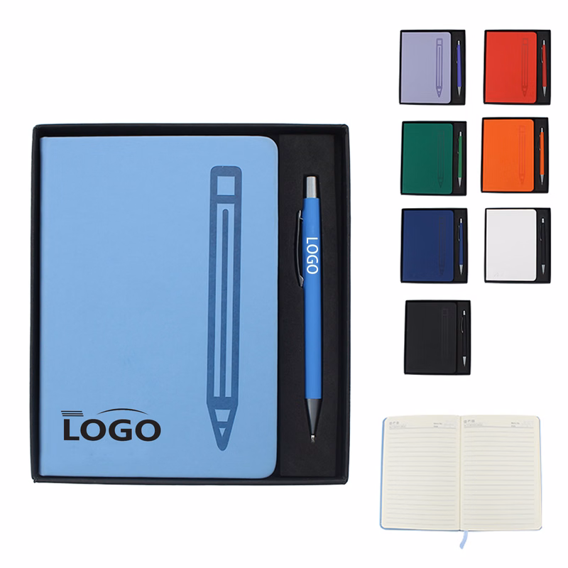 MOQ:1pc PU Leather Notebook Set