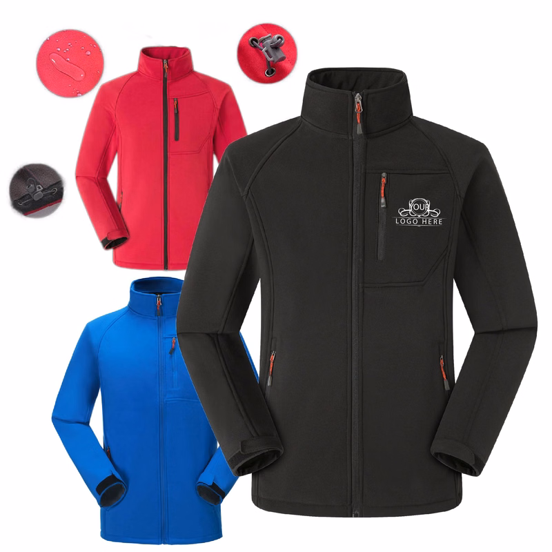 Unisex Polyester Performance Soft Shell Outerwear Jacket
