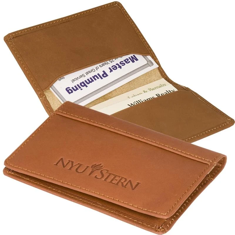 Fire Island Business Card Case (Sueded Full-Grain Leather) 1