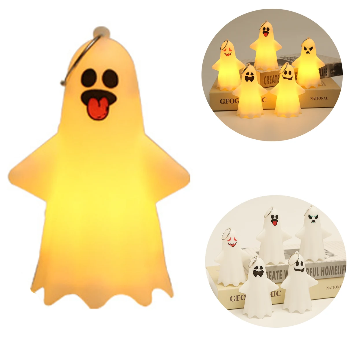Cute Halloween Ghost Lamp Light 1