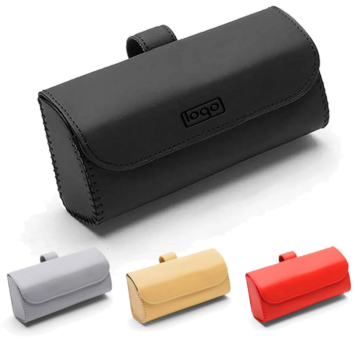 Universal Microfiber Pu Leather Car Sunglasses Case 1