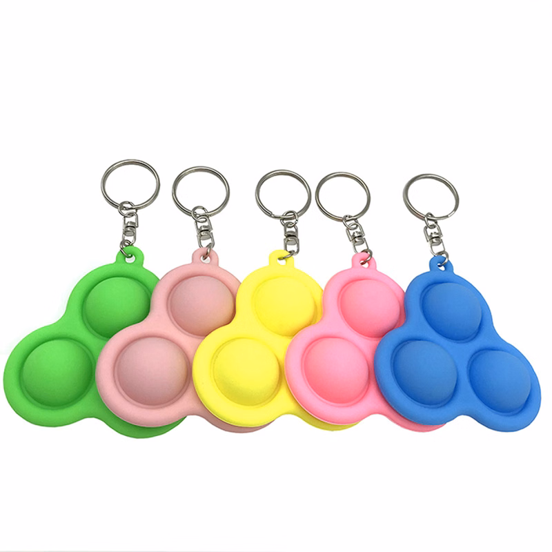 Triangle ubble Fidget Keychain