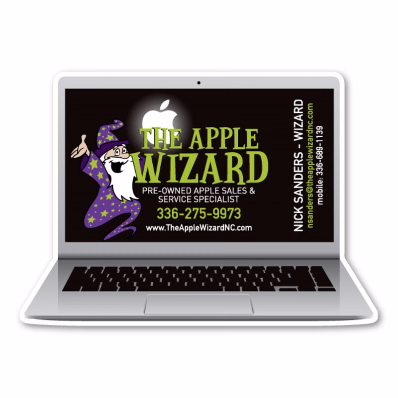Laptop Card Magnet - 4.70" x 3" - 20 mil