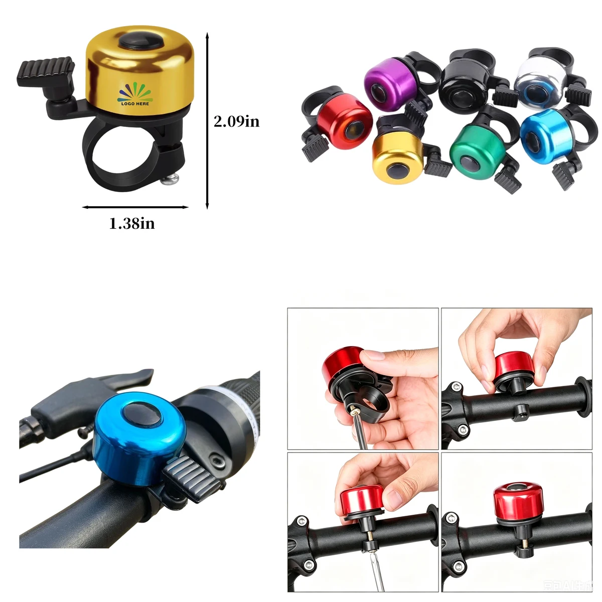 Colorful Bicycle Warning Bell 1
