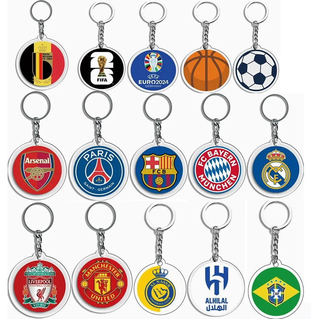 Custom-shaped double-sided full-color acrylic keychains 1