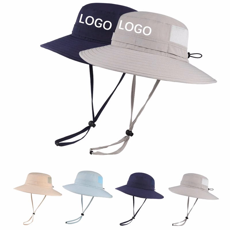 Mesh Boonie Sun Hat With Strap