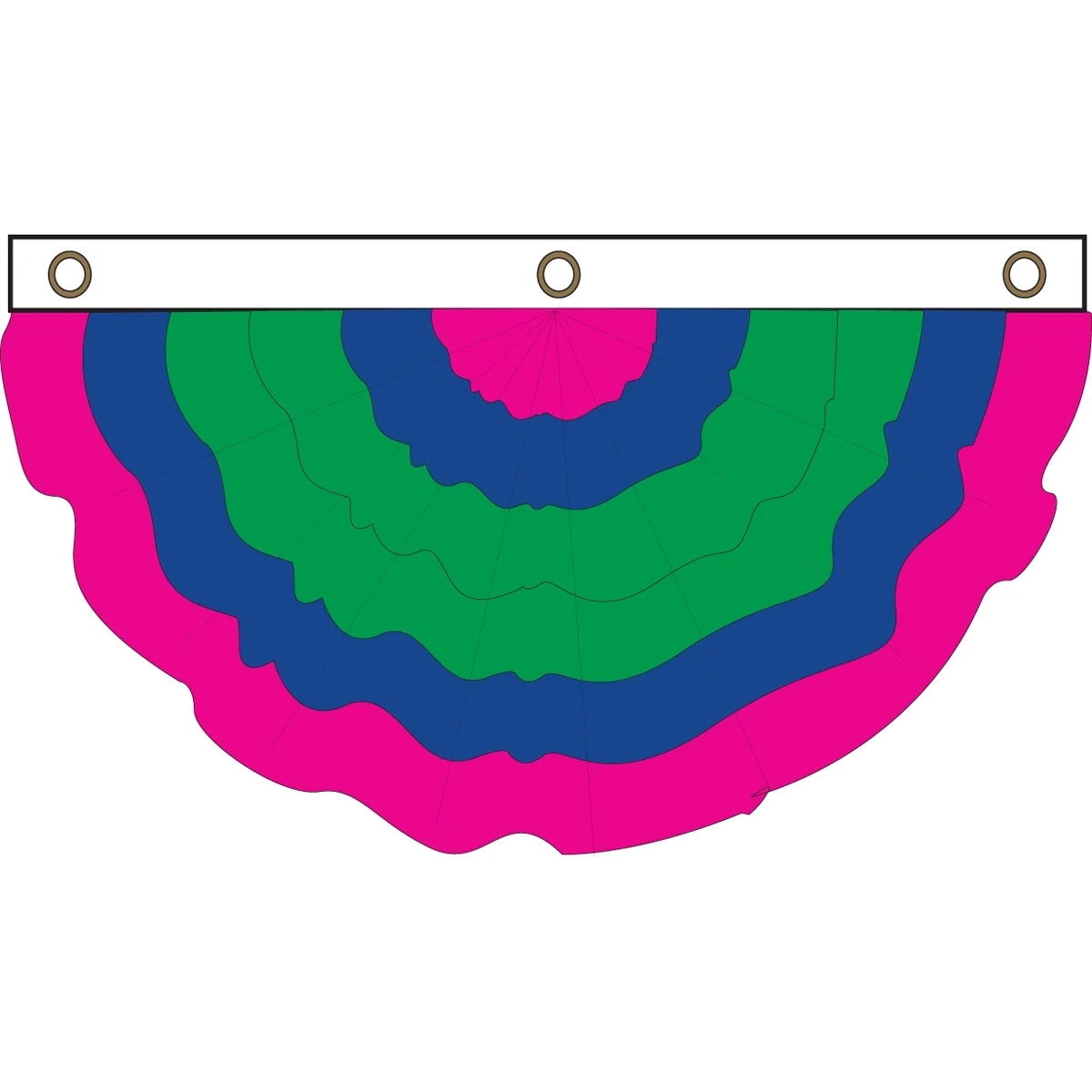 Trigender Pleated Full Fan 1
