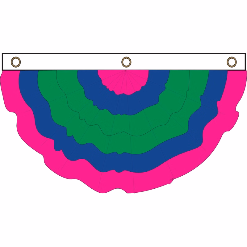 Trigender Pleated Full Fan