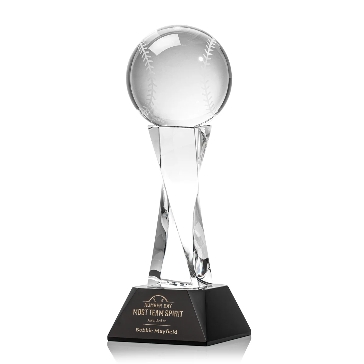 Baseball Award on Langport Base - Black 1