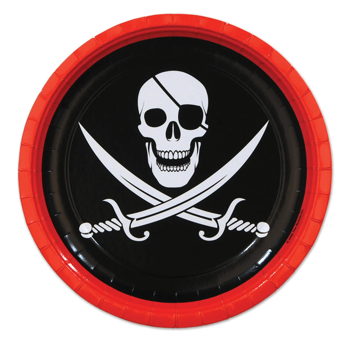Pirate Plates w/ Skull & Crossed Cutlasses 1