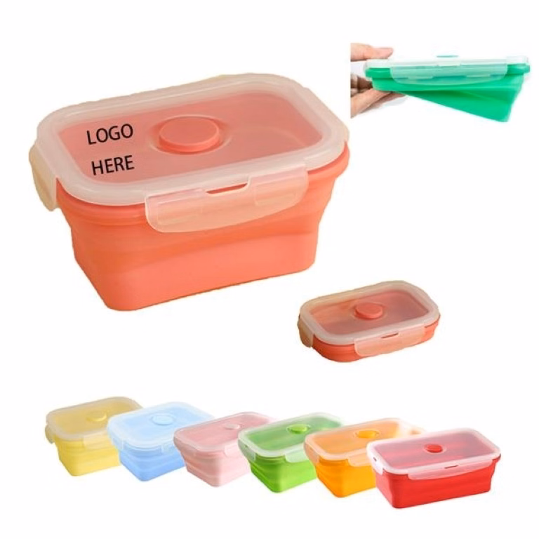 12OZ Silicone Foldable Collapisible Lunch Bento Box