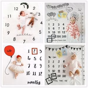 Month Photo Background Baby Milestone Blanket