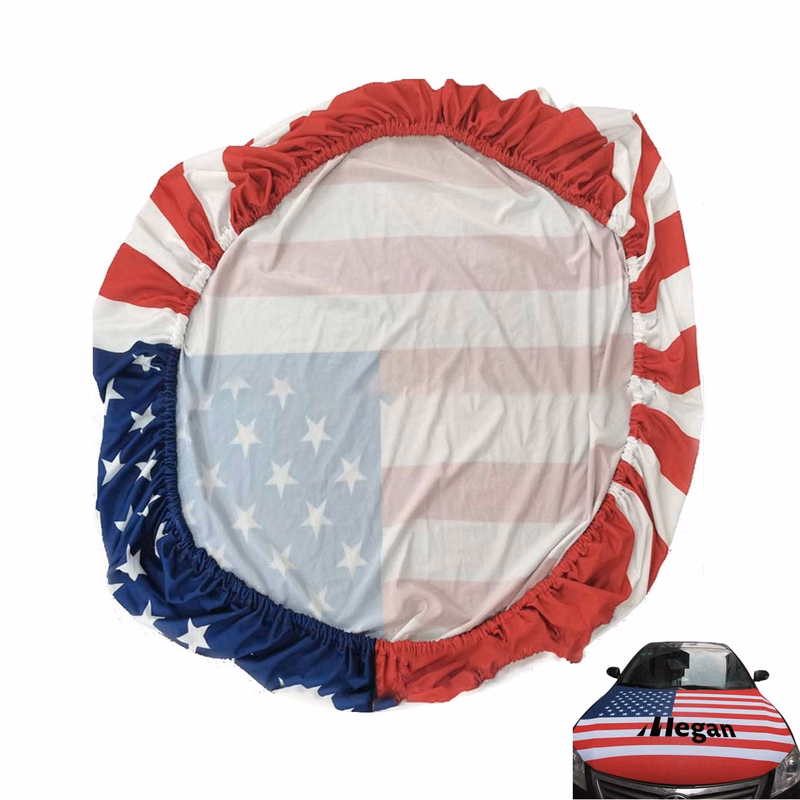 Customized US World Cup Car Decoration Engine Hood Flag