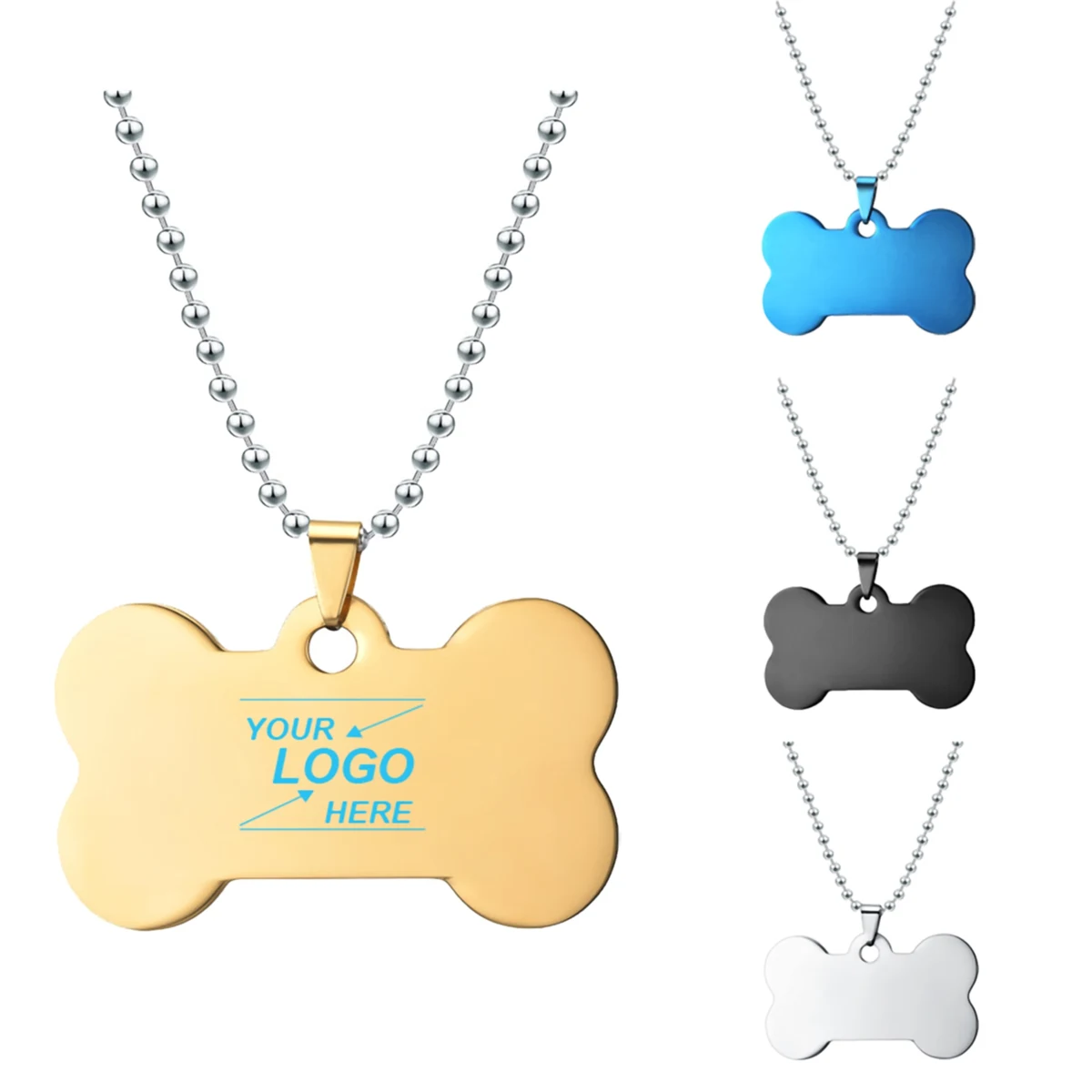 Bone Shaped Dog ID Tag 1