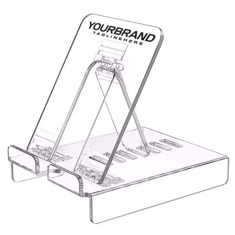 Clear Acrylic Adjustable Cell Phone Tablet Stand