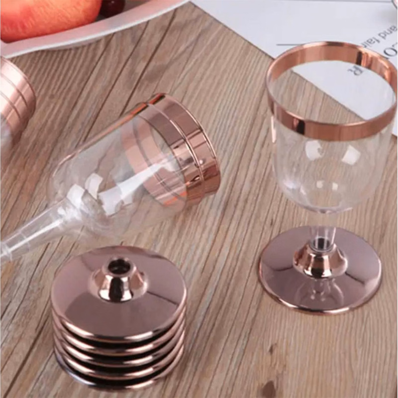 5Oz Gold-Plated Rim Wine Glass