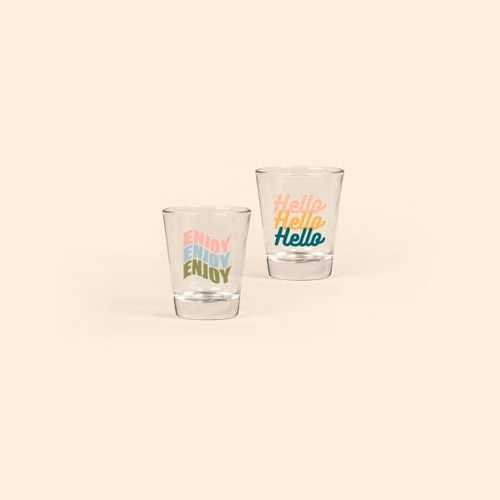 SHOT GLASS BLACK 1.5OZ