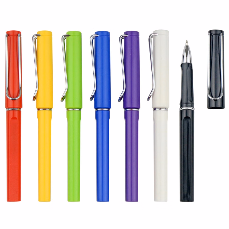 Plastic Gel Pen W/ Metal-Clip