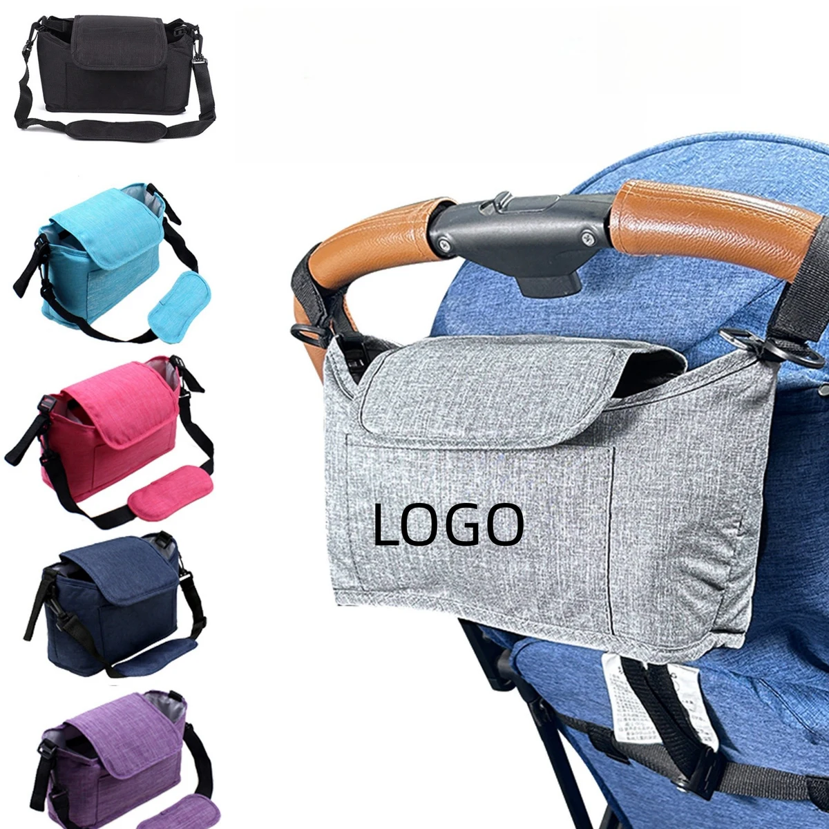 Universal Stroller Organizer with Insulated Cup Holder 1