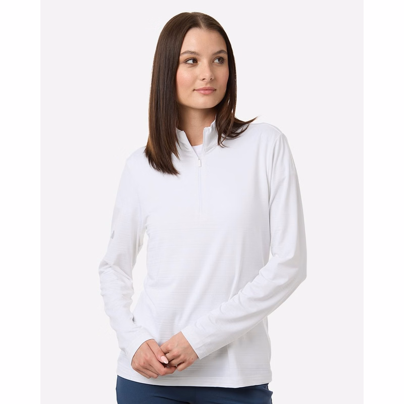 Women's Textured Stripe Quarter-Zip Pullover - A709