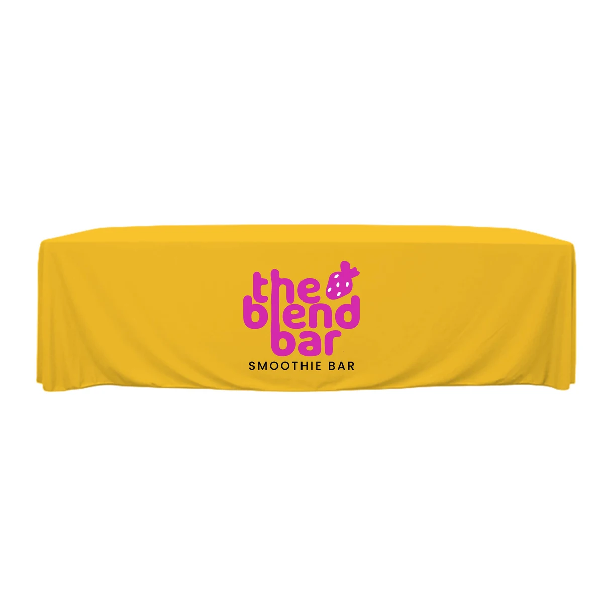 8 ft. Throw PolyPoplin Table Cover (Full Color Logo) 1