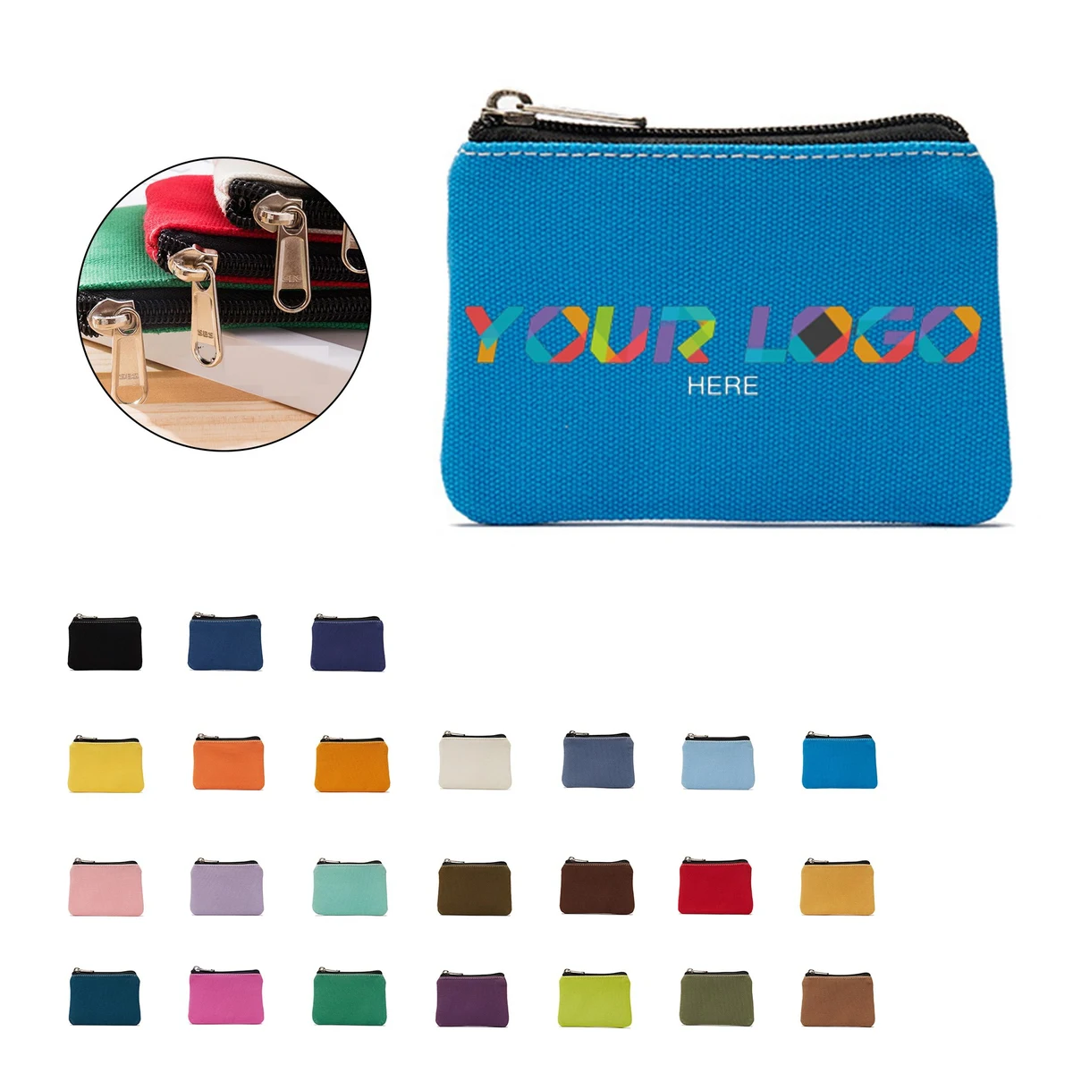 Square Canvas Zero Wallet 1