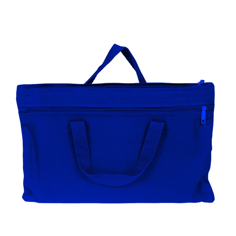Cotton Canvas Document Bag - Assorted Colors, custom tote bag with logo imprint 1