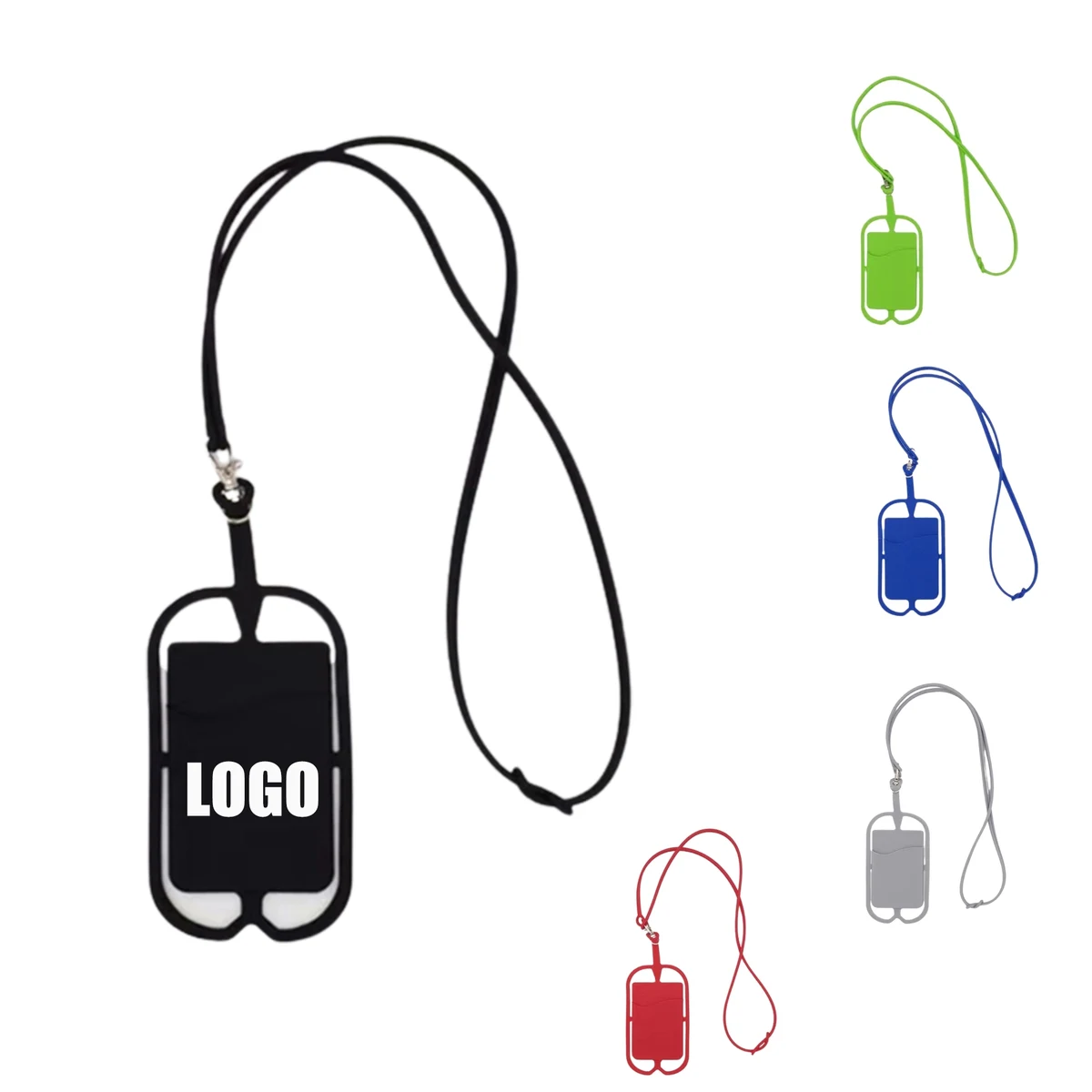 Flexible Phone Holder With Silicone Neck Strap MOQ 100PCS 1