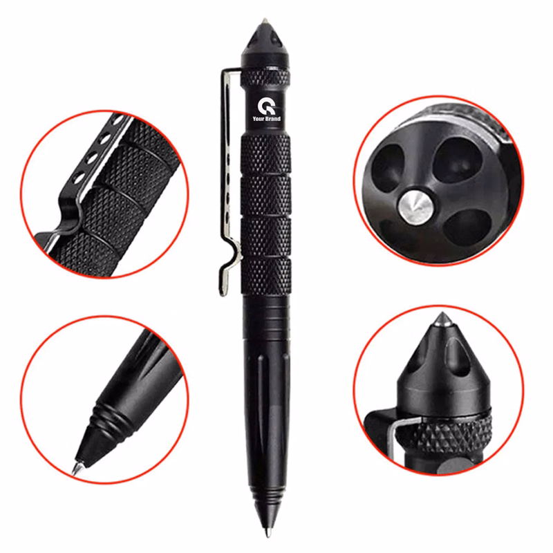 5 Pack Multifunctional Tungsten Steel Military Tactical Pen