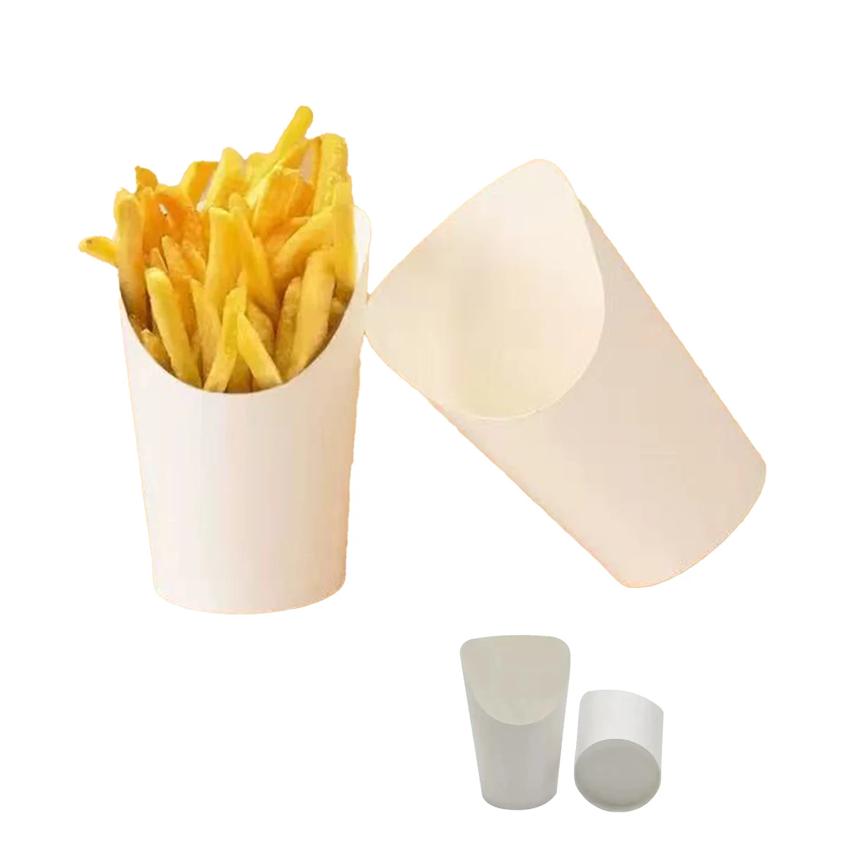 14oz Disposable Paper French Fry Cups 1