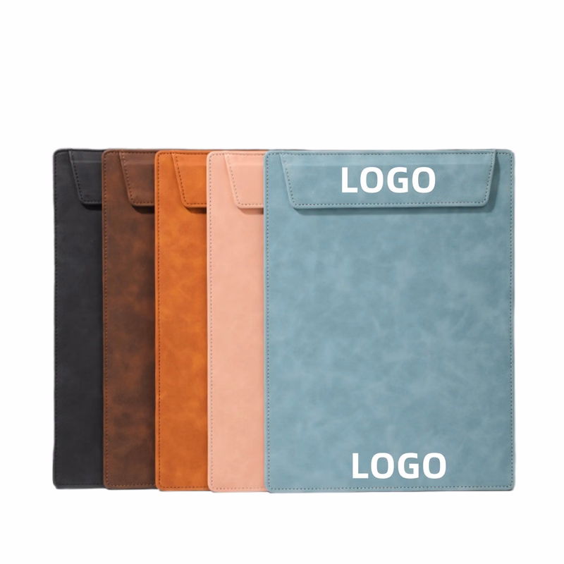 Custom Hotel Meeting A4 Size Lether Writing Board Clipboard