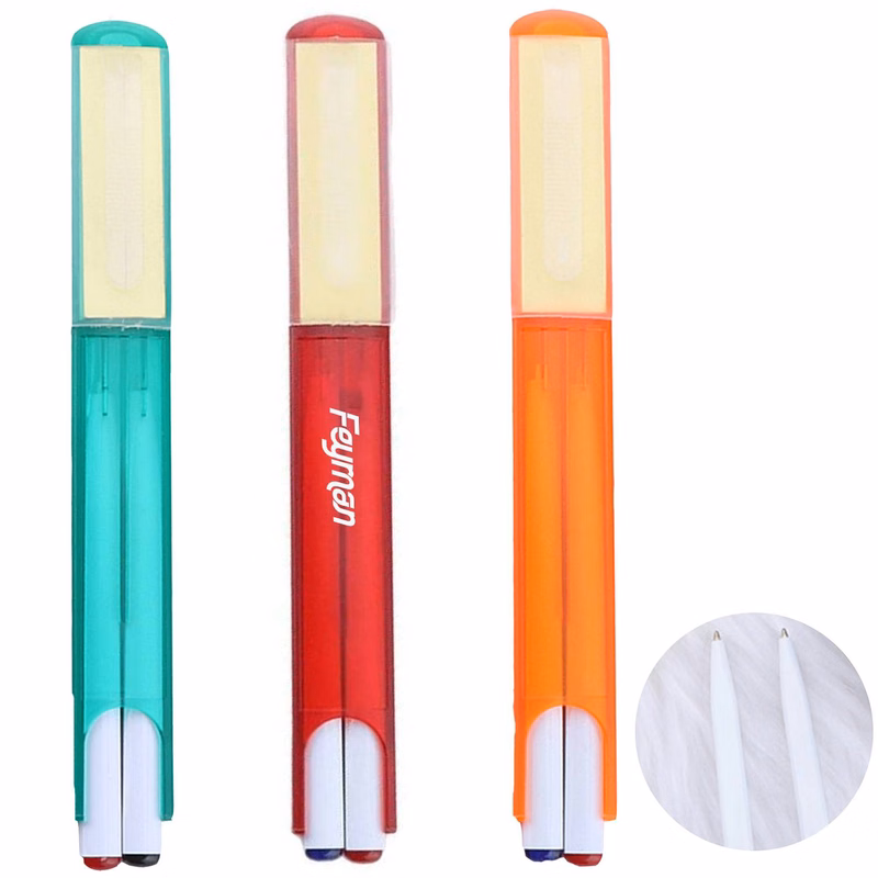 2 Color Plastic Ballpoint Pen w/ Sticky Note