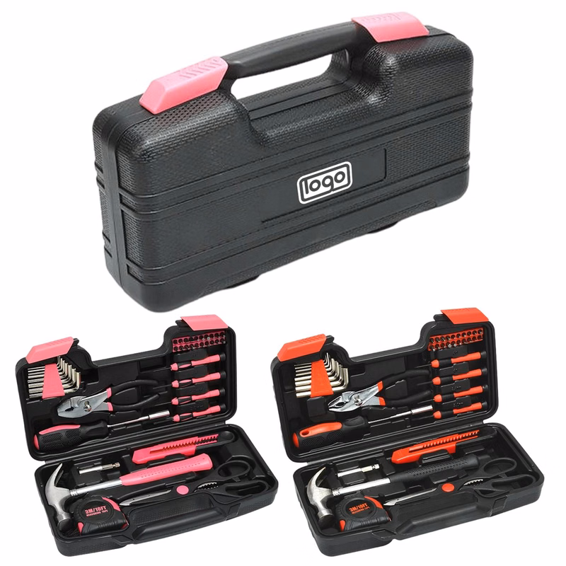 39-Piece Household Repair Tool Set with Toolbox